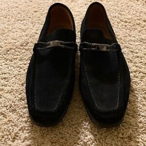 Stacy Adams Black Suede Loafers